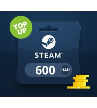 Steam UAH 600 Top Up UA Steam Key 